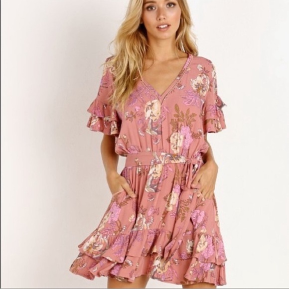Rare Spell and the Gypsy Rosa Play dress Floral Ruffle Dress - Picture 1 of 3